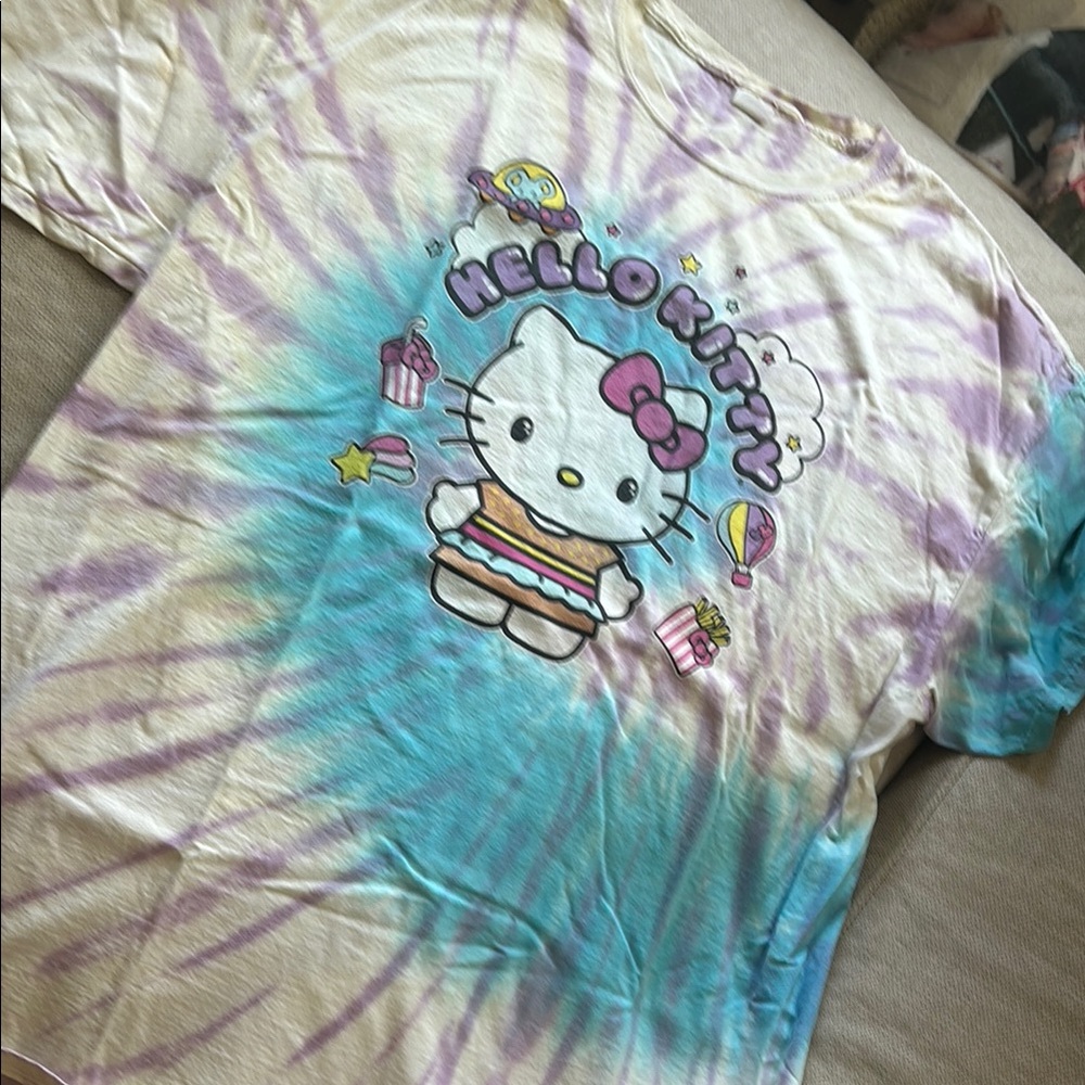 Hello Kitty Purple and Blue Short Sleeve Tee